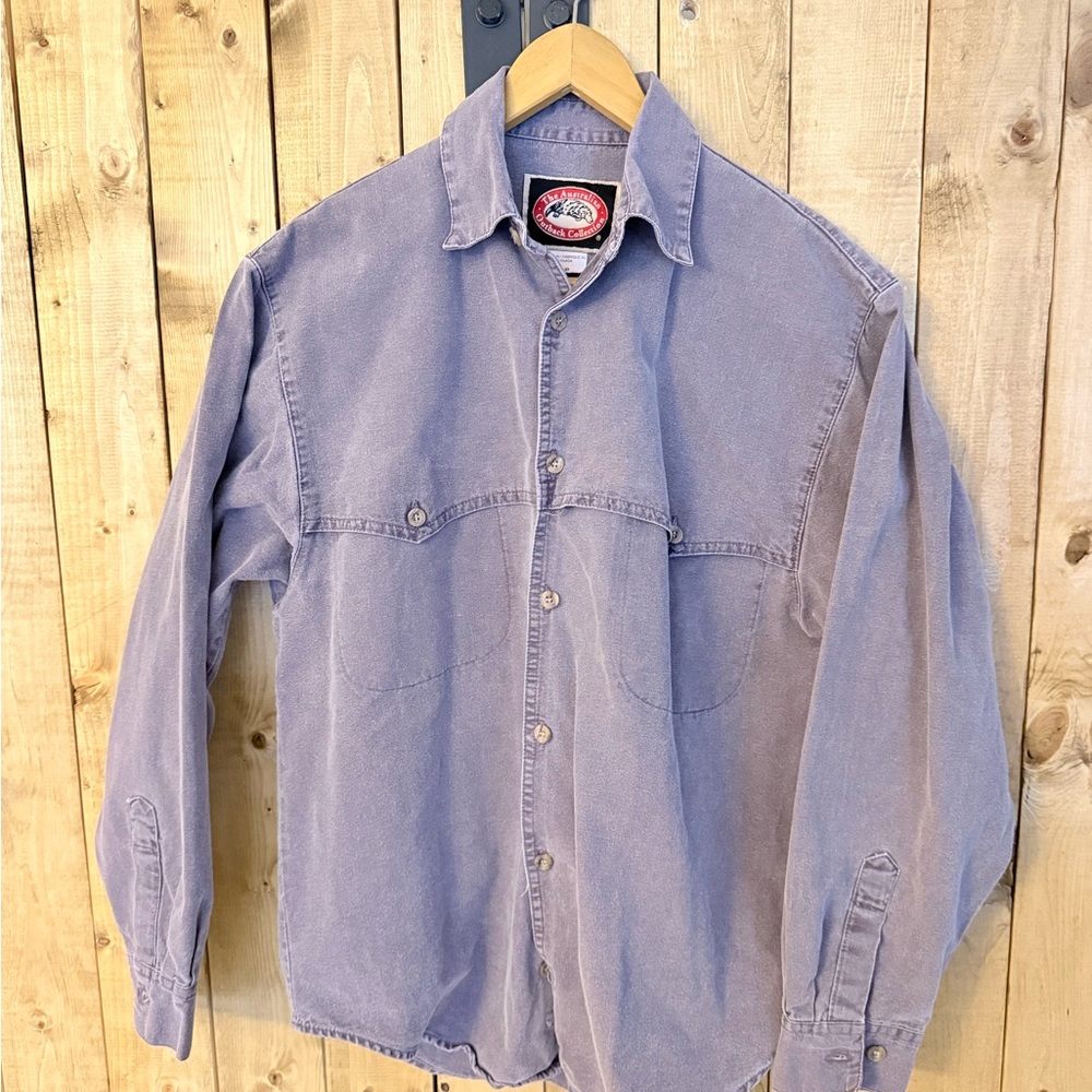 Vintage Purple Australian outback collection Small Button-Up Shirt